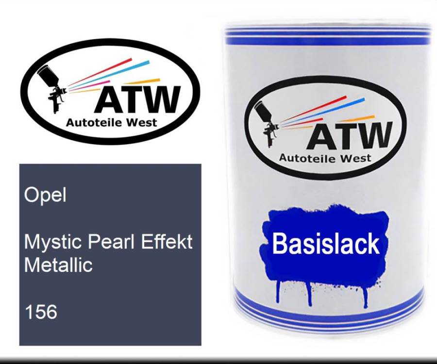 Opel, Mystic Pearl Effekt Metallic, 156: 500ml Lackdose, von ATW Autoteile West.